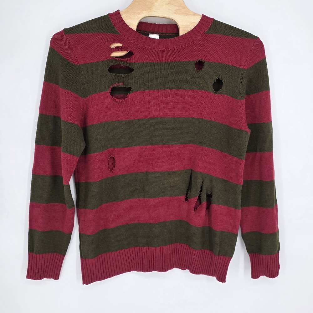 A Nightmare on Elm Street Freddy Krueger Sweater Large Halloween Horror Grunge